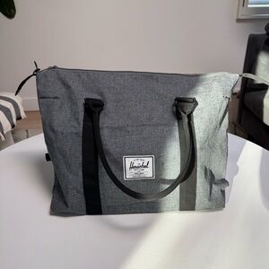 Herschel Supply Company Black and Gray Duffel Bag